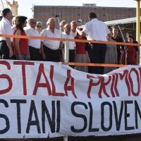 Prosvjed protiv novog koncesionara Luke Koper