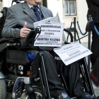 Prosvjed Stjepana Petrušića pred Vladom