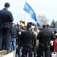 Prosvjed Sindikata hrvatskih učitelja pred Ministarstvom znanosti i obrazovanja