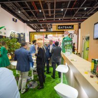 Svjetlan Stanić na štandu Stanić Beveragesa na Gulfoodu 2018 u Dubaiju