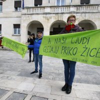 Prosvjed u Makarskoj