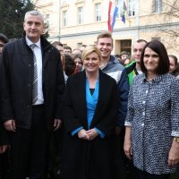 Predsjednica Kolinda Grabar-Kitarović posjetila Gimnaziju Karlovac