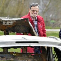 Zapaljeni automobil na Jarunu