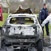 Zapaljeni automobil na Jarunu