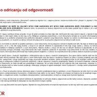 Sadržaj načelnog sporazuma o ključnim elementima nagodbe