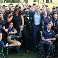 Princ Harry i Michelle Obama