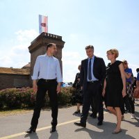 Premijer Andrej Plenković na dravskoj šetnici kod Bastiona