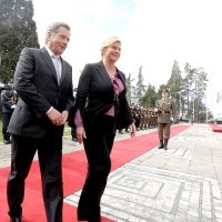 Sauli Niinistö i Kolinda Grabar Kitarović