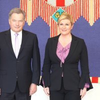 Sauli Niinistö i Kolinda Grabar Kitarović