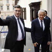Andrej Plenković i Thorbjørn Jagland