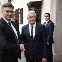Andrej Plenković i Thorbjørn Jagland