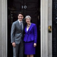 Justin Trudeau i Theresa May