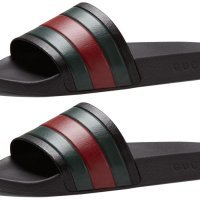 Gucci Pursuit Striped Rubber šlape
