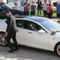 Marin Čilić i Kristina Milković dolaze na svoje vjenčanje u crkvu sv. Nikole