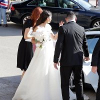 Marin Čilić i Kristina Milković dolaze na svoje vjenčanje u crkvu sv. Nikole