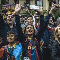 Proslava naslova prvaka igrača Barcelone