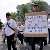 Na Praznik rada u organizaciji sindikata održan prosvjed radnika