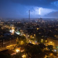 Pogled na nevrijeme nad Zagrebom