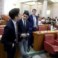 Studenti na simuliranoj sjednici Sabora RH