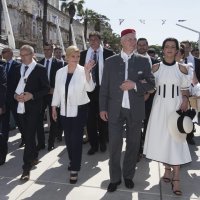 Župan Blaženko Boban, ministar Damir Krstičević, predsjednica Kolinda Grabar Kitarović i gradonačelnik Andro Krstulović sa suprugom Danielom