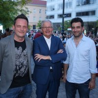 Redatelj Dalibor Matanić, voditelj Predstavništva Europske komisije u RH Branko Baričević i glumac Janko Popović Volarić