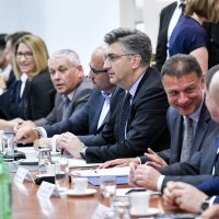 Sjednica Predsjedništva i Nacionalnoga vijeća HDZ-a u središnjici stranke