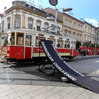 Profesionalni vozač BMX Igor Vukadinović Poky 2015. u Osijeku je preskočio tramvaj