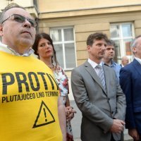 Prosvjed Zelene Akcije protiv zakona o Lex LNG