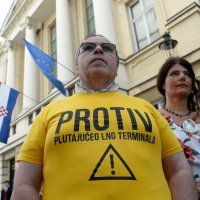 Prosvjed Zelene Akcije protiv zakona o Lex LNG