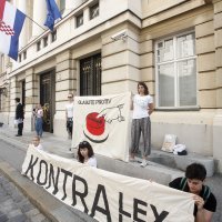 Prosvjed Zelene Akcije protiv zakona o Lex LNG