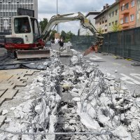 Rušenje terase u Karlovcu