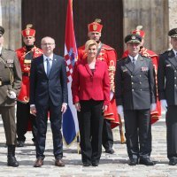Američki veleposlanik u RH W. Robert Kohorst, Damir Krstičević, Kolinda Grabar Kitarović, Mirko Šundov