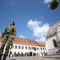 Ceremonija Velike smjene straže povodom 27. obljetnice formiranja Oružanih snaga RH