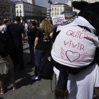 Prosvjed protiv borbi bikova u Madridu