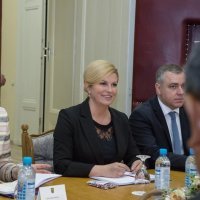 Predsjednica s predstavnicima Koordinacije udruga branitelja i stradalnika Domovinskog rata