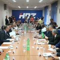 Sjednica Predsjedništva i Nacionalnog vijeća HDZ-a u Zagrebu