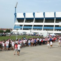 Navijači  pristižu na utakmicu Hrvatska - Senegal