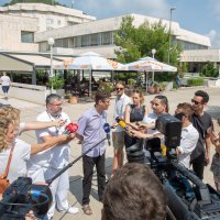 Konferencija za medije ispred Opće bolnice zbog pojave ospica na dubrovačkom području