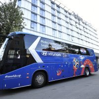 Autobus s hrvatskim igračima