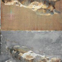 Fadil Vejzović, 'Galateja na žalu I', 110 x 140 cm, 2014., akril na platnu i ''Galateja na žalu II'', 110 x 140 cm, 2014., akril na platnu