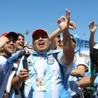 Navijači na utakmici Argentina - Island