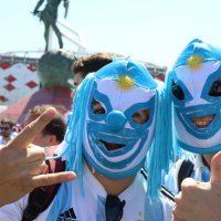 Navijači na utakmici Argentina - Island