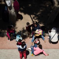 Djeca migranata u izbjegličkom kampu