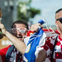 Navijači hrvatske reprezentacije uoči utakmice protiv Argentine