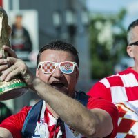 Navijači hrvatske reprezentacije uoči utakmice protiv Argentine