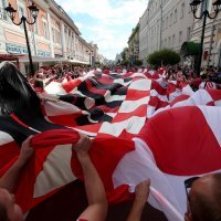 Velika hrvatska zastava u Nižnji Novgorodu