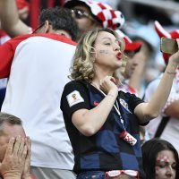 Navijači na stadionu, Hrvatska - Argentina