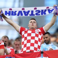 Navijači na stadionu, Hrvatska - Argentina
