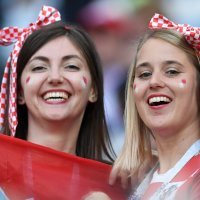 Navijači na stadionu, Hrvatska - Argentina