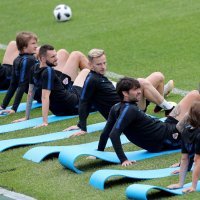 Roščino: Trening hrvatske nogometne reprezentacije